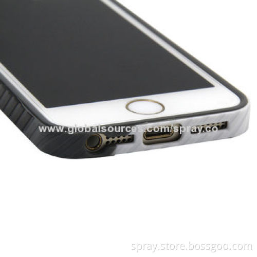 3 Colors Injection TPU Bumper Cover for iPhone 5S, Lightweight, Tear-resistant and Unique